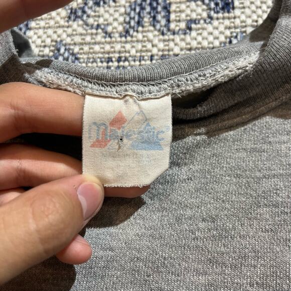 VTG 90's NFL Gray Steelers Football Crewneck Made in USA SZ BOXY XL - Picture 2 of 5